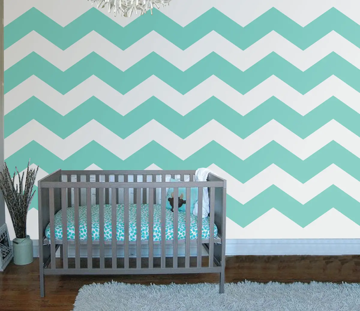 Chevron Five Paint-By-Number Wall Mural 1