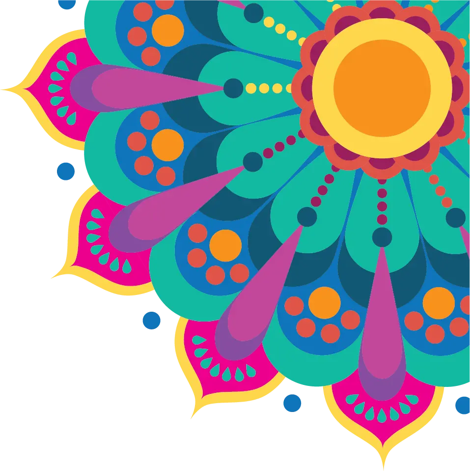 Corner Mandala 1 Paint-By-Number Mural 2