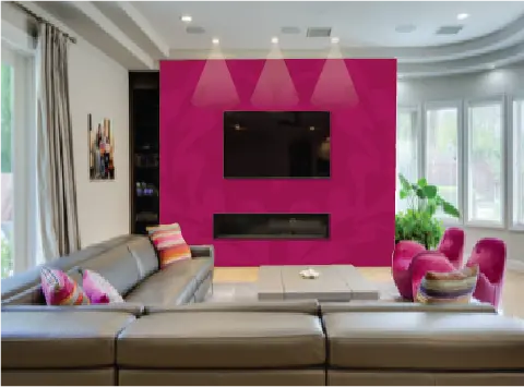 Damask One Paint-By-Number Wall Mural 1