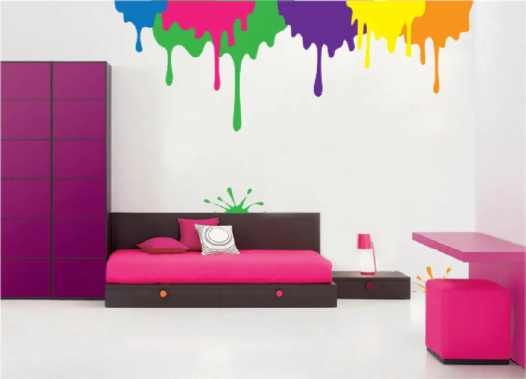 Drips And A Splat! Paint-By-Number Wall Mural 2