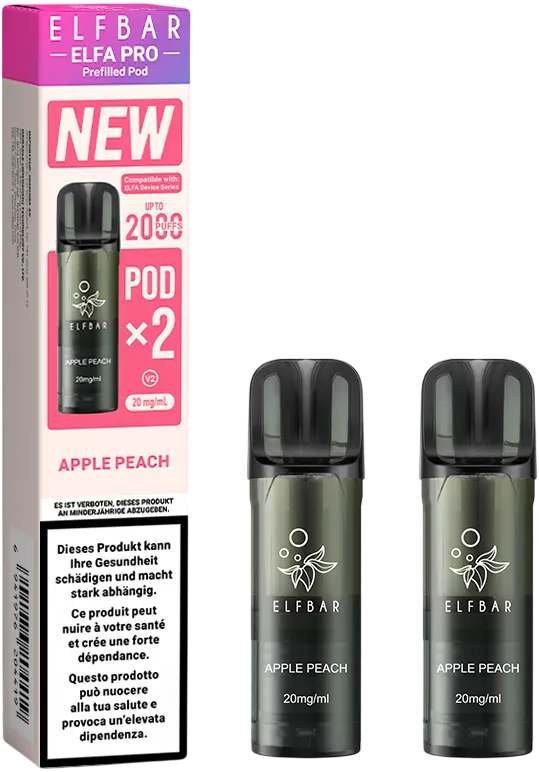 Elfbar Elfa Pro V2 Apple Peach 2Ml 2Pods 1