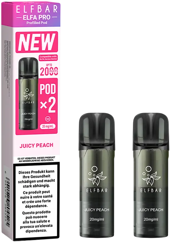 Elfbar Elfa Pro V2 Juicy Peach 2Ml 2Pods 1