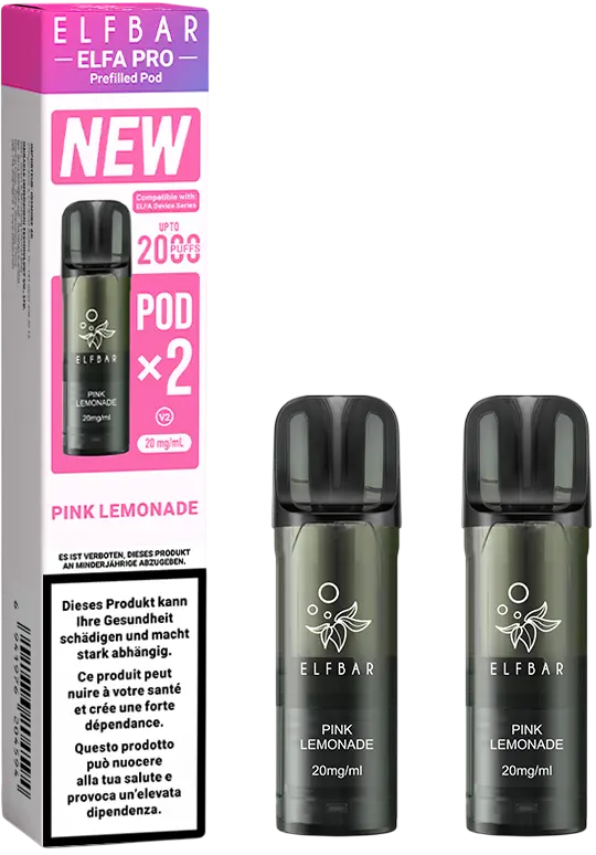 Elfbar Elfa Pro V2 Pink Lemonade 2Ml 2Pods 1