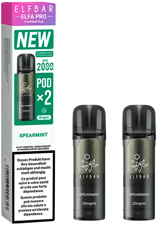 Elfbar Elfa Pro V2 Spearmint 2Ml 2Pods 1