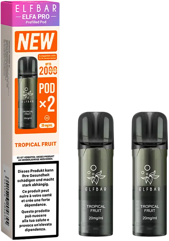 Elfbar Elfa Pro V2 Tropical Fruit 2Ml 2Pods 1