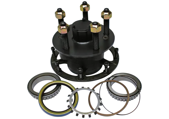 Pem Racing Gn Hub Assembly, 5X5, Steel With 5/8" Studs 1