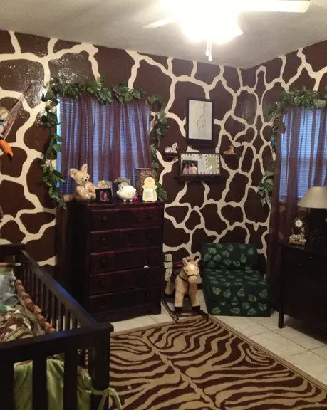 Giraffe Spots - Large Paint-By-Number Wall Mural 2