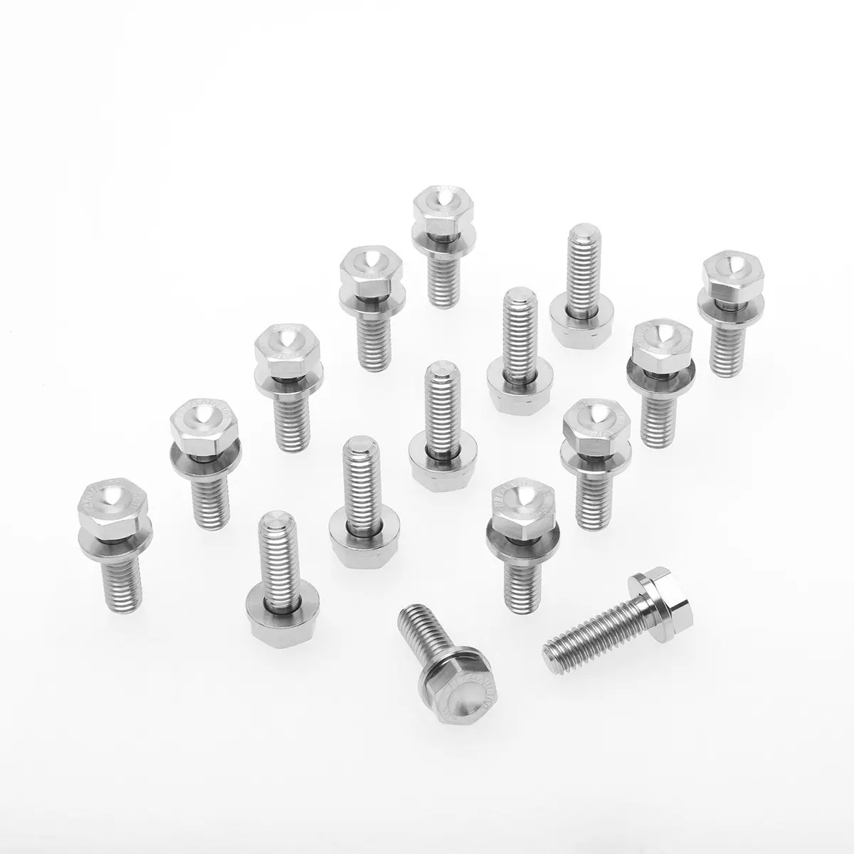 Smith Titanium Sprint Car Bead Lock Bolt Kit With Captive Washers 5/16-18 X 1" 1