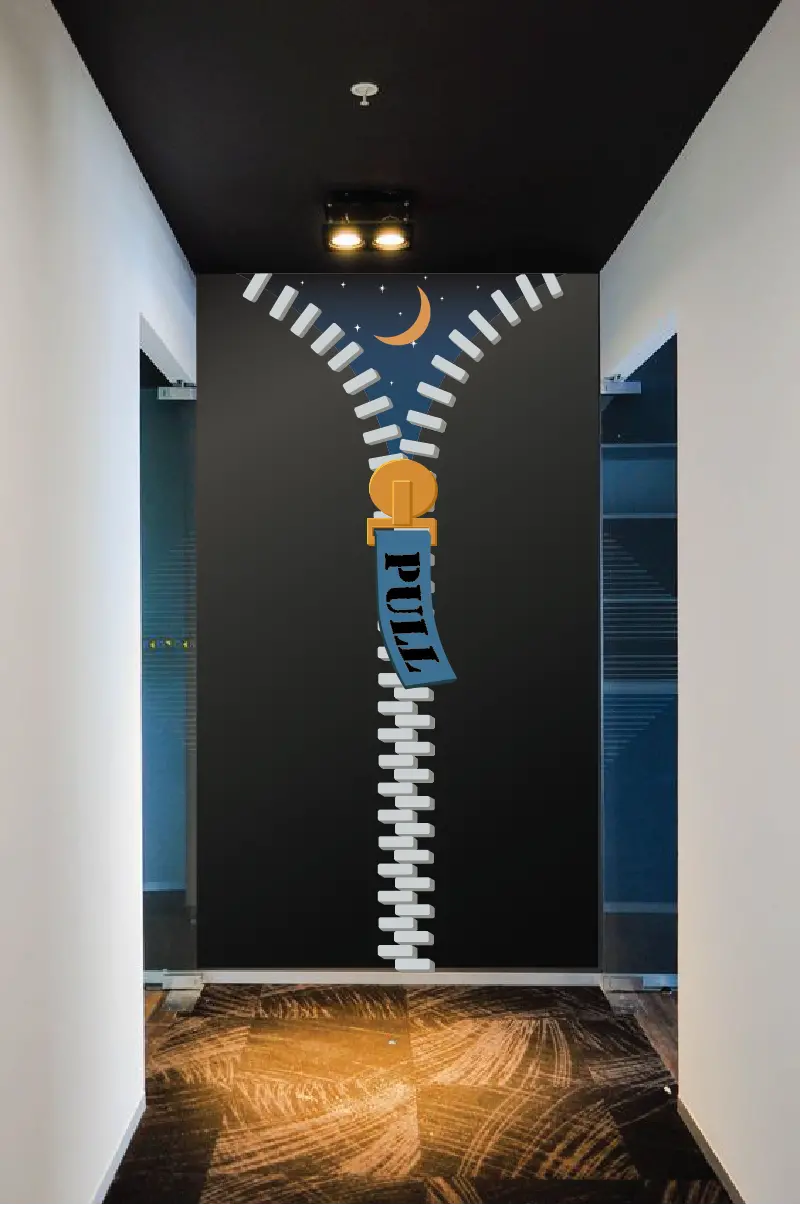 Unzipped Wall Mural 2