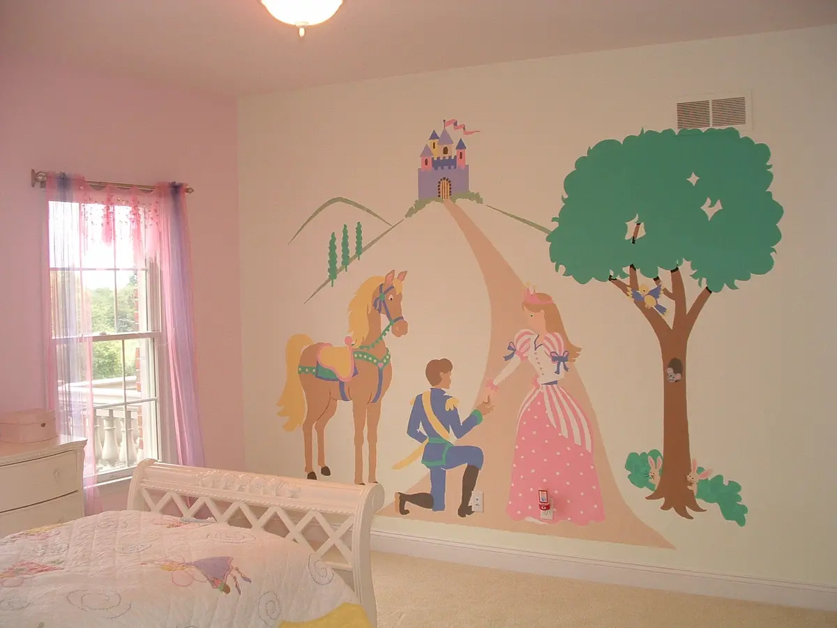 Happily Ever After Paint-By-Number Mural 2