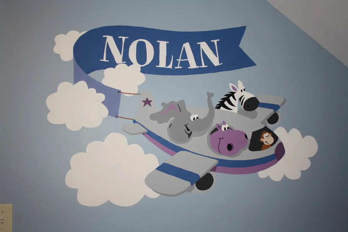 Hi Flyin' Fun Paint-By-Number Wall Mural 2