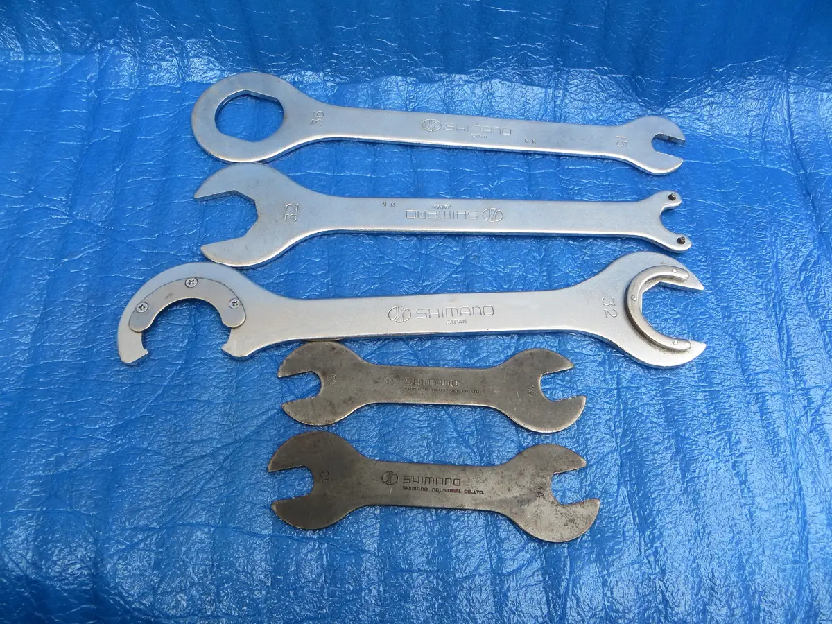 Vintage Shimano Headset/Bottom Bracket/Hub Spanner Tool Wrench Complete Set(25100701) 1