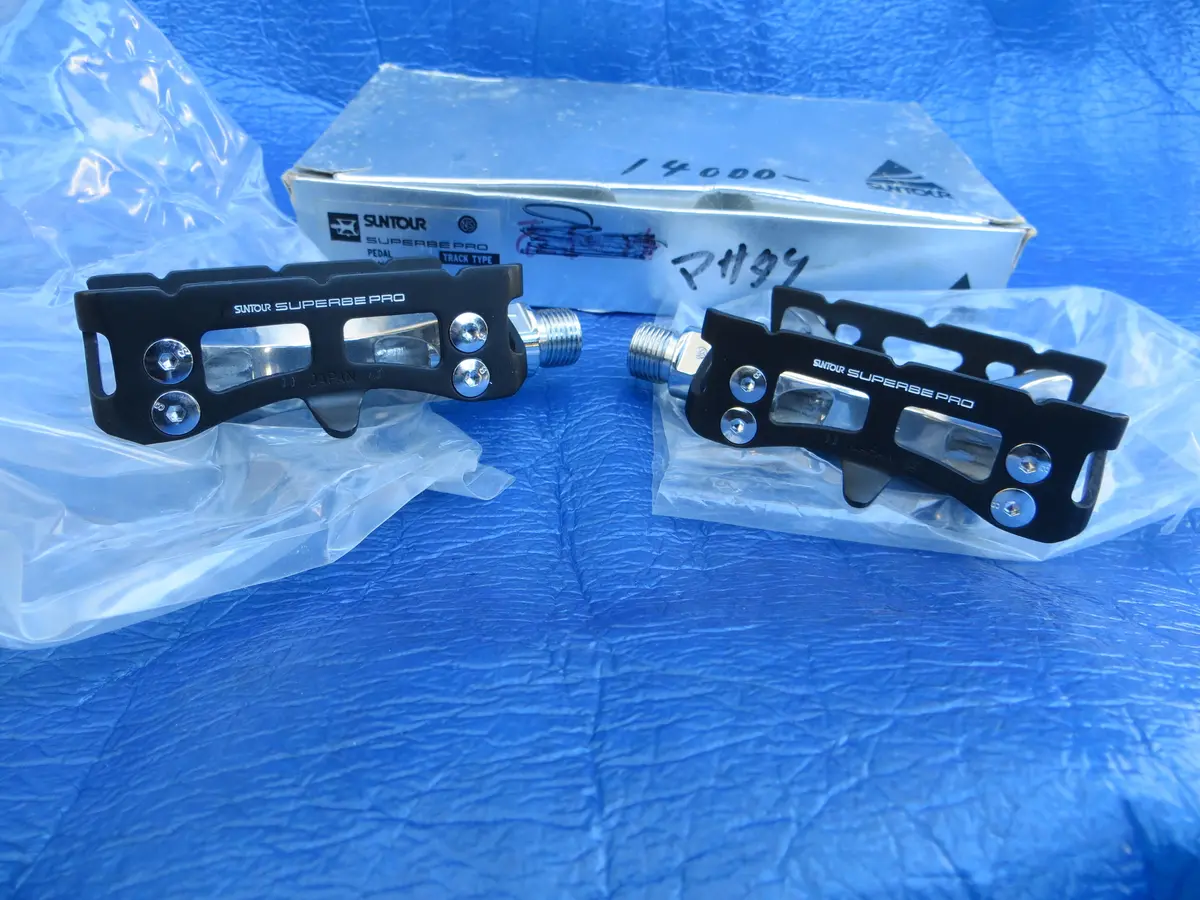 Rare! Nos Suntour Superbe Pro Njs Pedals (25011801) 1