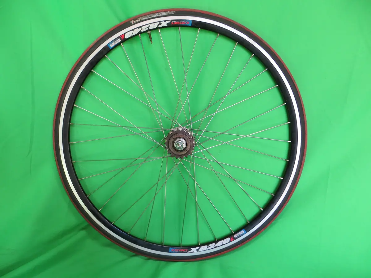X Keymet Xr240 Clincher 700C Rim, Sansin Professional Njs Rear Hub 36H 120Mm, Vittoria Tire (25011103) 1