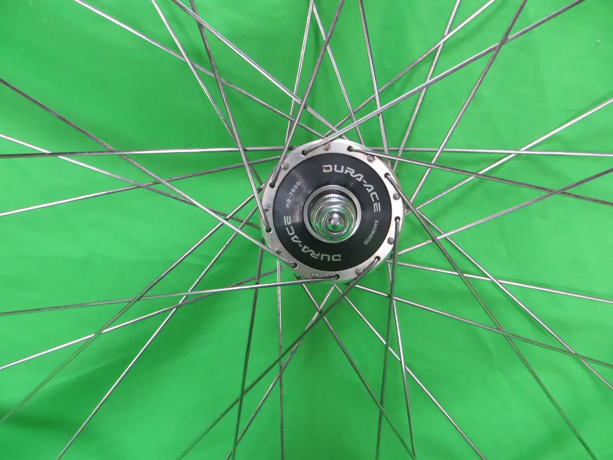 Araya Gold 16B 700C Tubular Njs Rim, Shimano Dura Ace Hb-7600 36H Njs 100Mm/8Mm Front Hub (25011203) 2