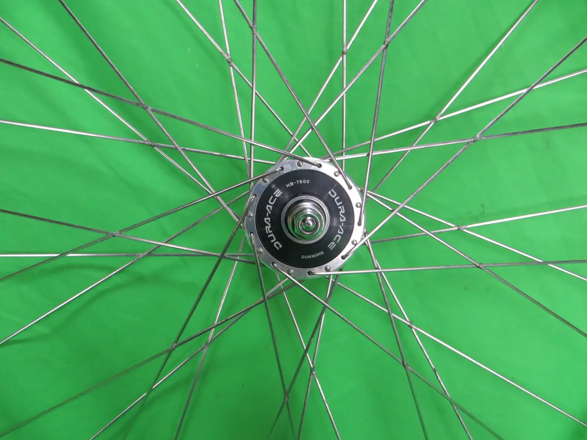 Araya Gold 16B 700C Tubular Njs Rim, Shimano Dura Ace Hb-7600 36H Njs 100Mm/8Mm Front Hub (25011204) 2