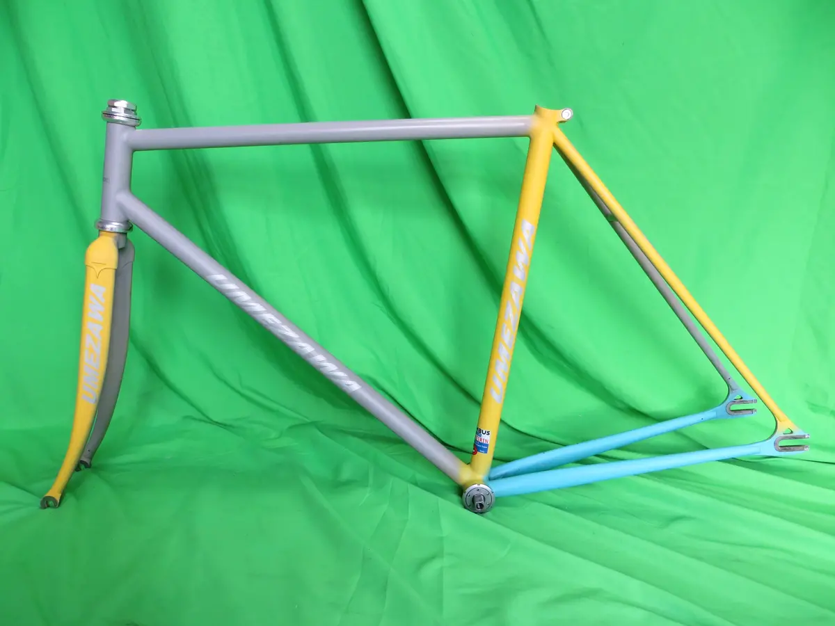 Umezawa Columbus Spirit Keirin/ Max Fork // Matte Gray / Yellow / Blue Tricolor // 50.5Cm 1
