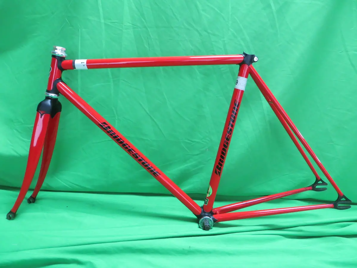 Bridgestone Columbus Max Fork // Red / Matte Black Lugs / // 50.5Cm 1