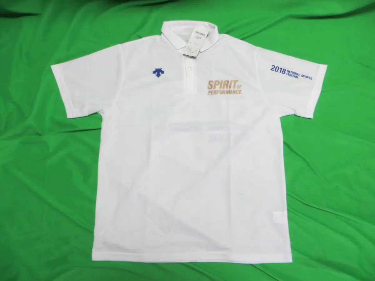 Never Used Descente Polo Shirt Jaoanese L American M /250124 1