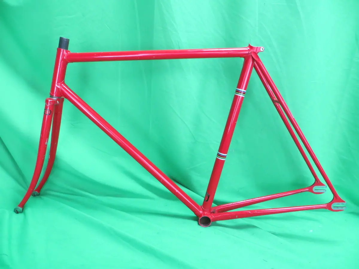 Rare! Vintage National Tange No.2 Suntour Dropouts Trackends // Red  // 54Cm 1