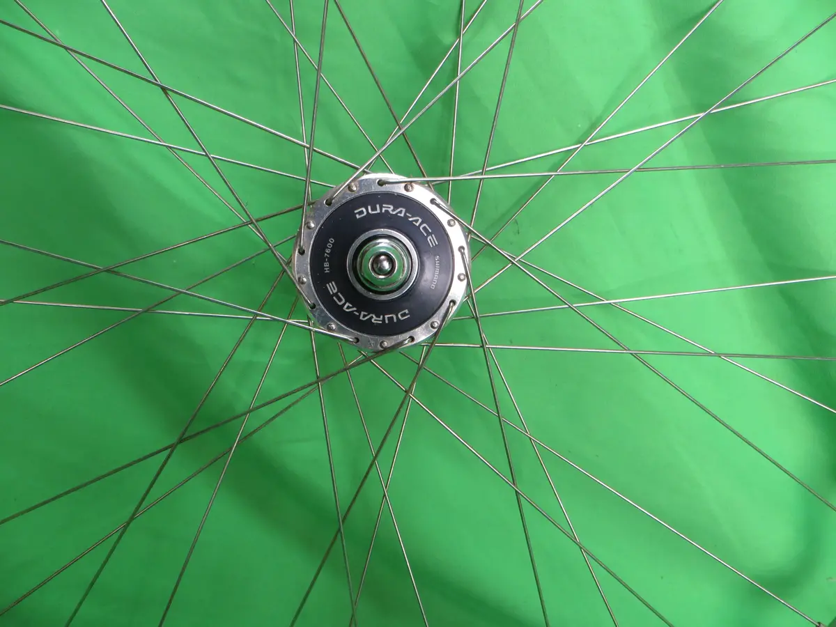 Araya Gold 16B World Champion 700C Tubular Njs Rim, Shimano Dura Ace Hb-7600 Njs 100Mm/8Mm Front Hub (25012502) 2