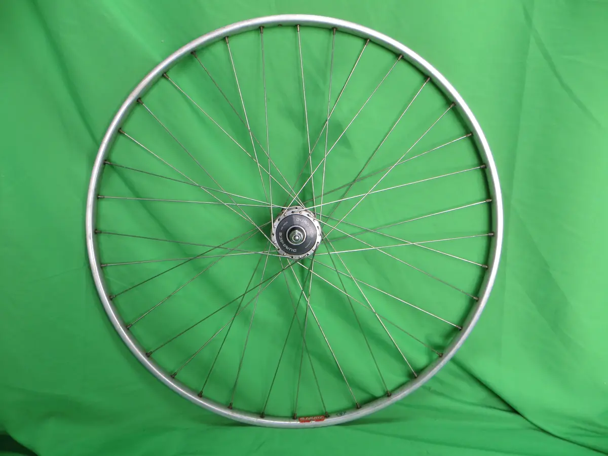 Araya Gold 16B 700C Tubular Njs Rim, Shimano Dura Ace Hb-7600 36H Njs 100Mm/8Mm Front Hub (25012504) 1