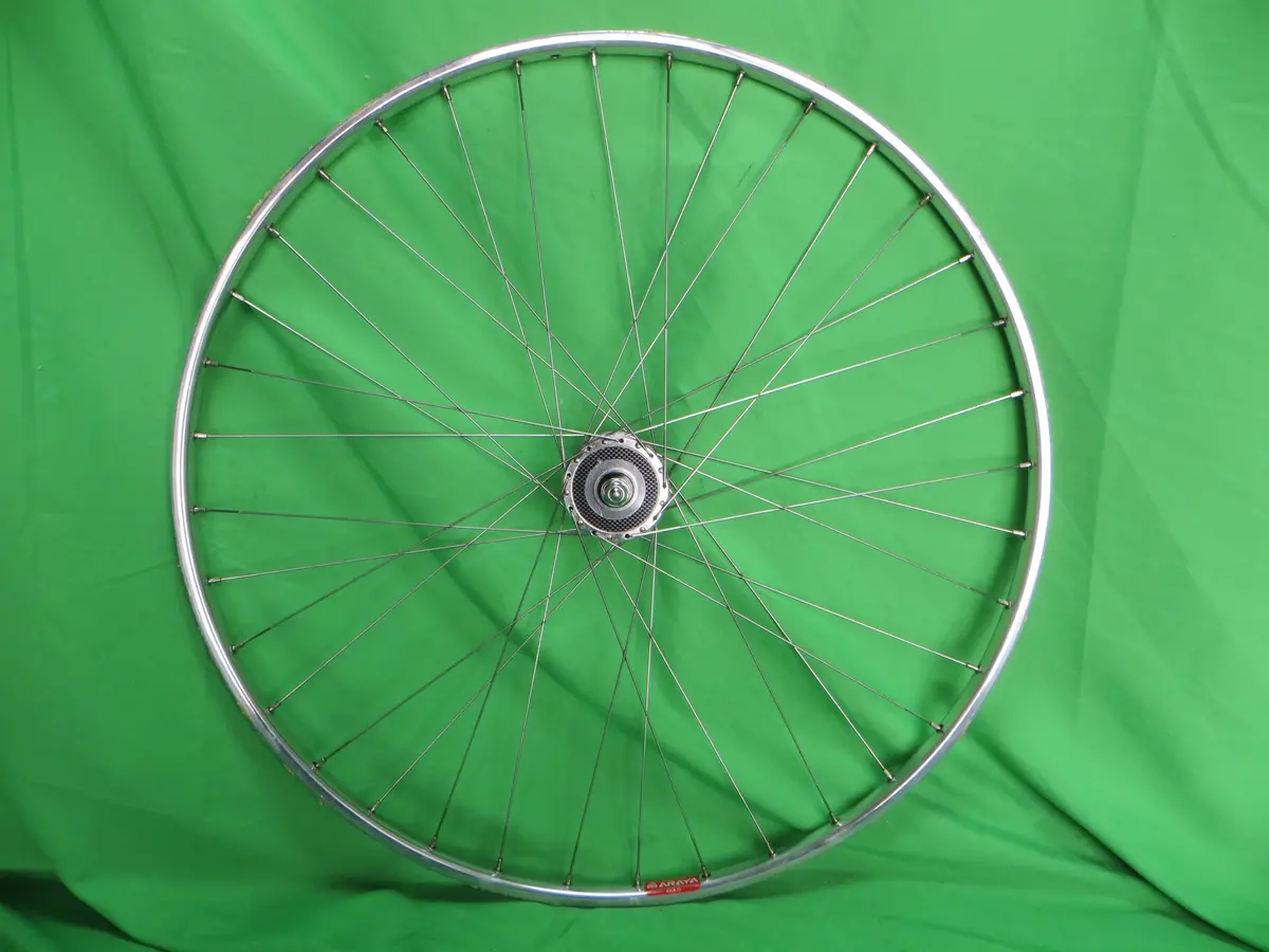 Araya Gold 16B 700C Tubular Njs Rim, Shimano Dura Ace Hb-7600 36H Njs 100Mm/8Mm Front Hub (25012505) 1