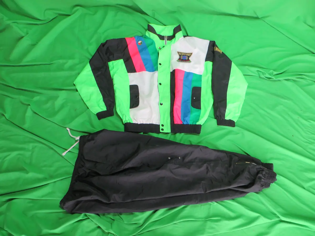 Rare! Old School Vintage Medalist Club Official Keirin Long Sleeve Jacket + Pants Japanese Xl Size (American L) /250125 1