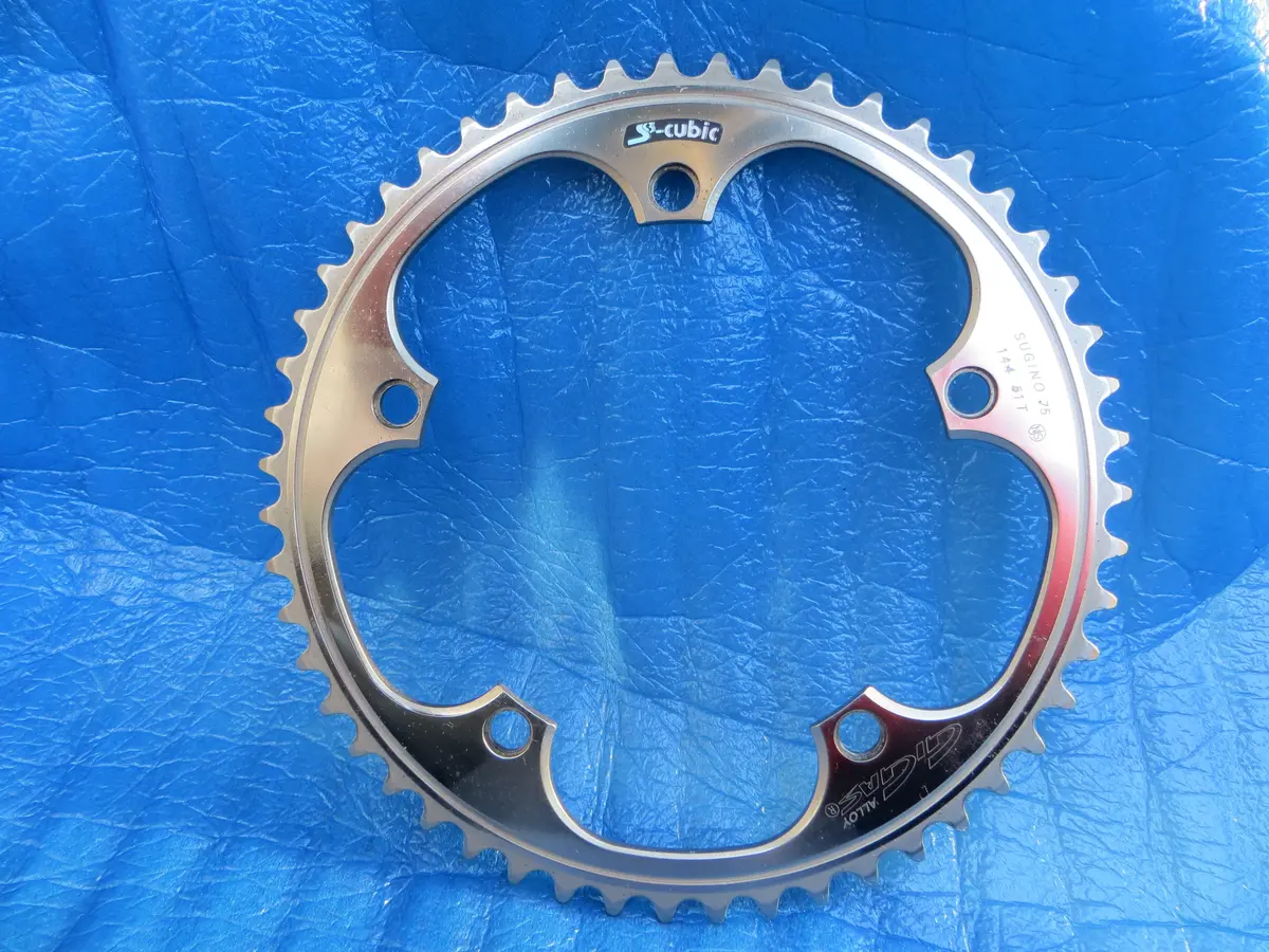 Sugino Gigas S-Cubic Mirror Finish 144Bcd Njs Chainring 51T (25111601) 1