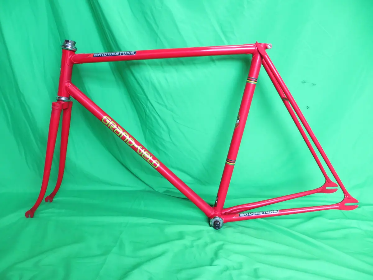 Vintage Grand-Velo Bridgestone Ishiwata 022 // Red // 54.5Cm 1