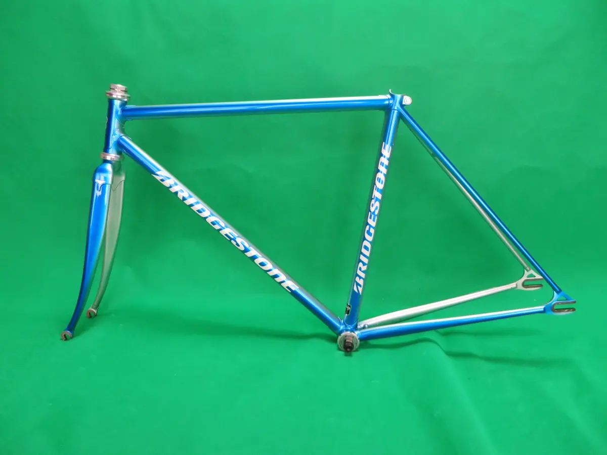 Bridgestone Columbus Max Fork // Blue Metallic Silver Fade //  48Cm 1
