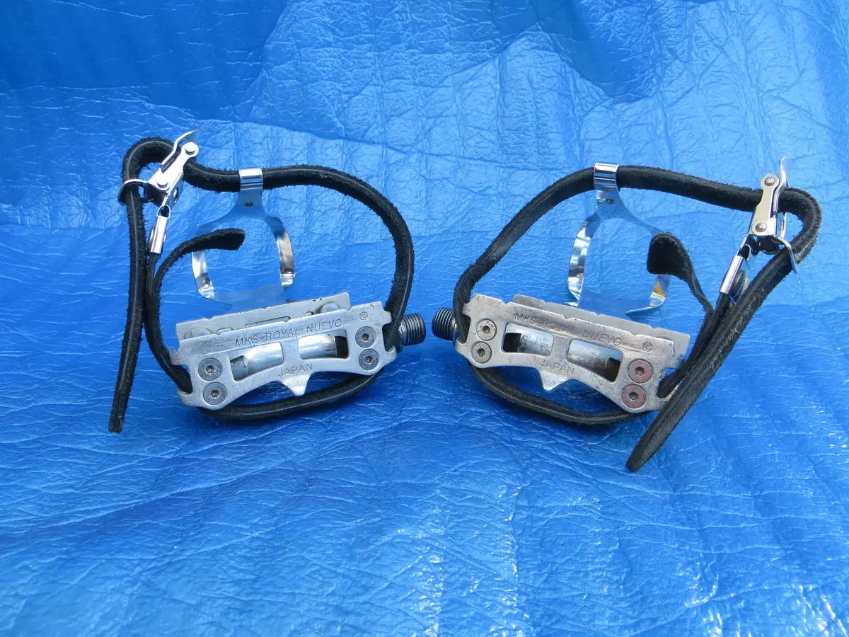 Mks Royal Nuevo Njs Pedals , Mks Steel S-Size Njs Clips And Mks Fit-Α Sports Njs Toe Straps (25120115) 1