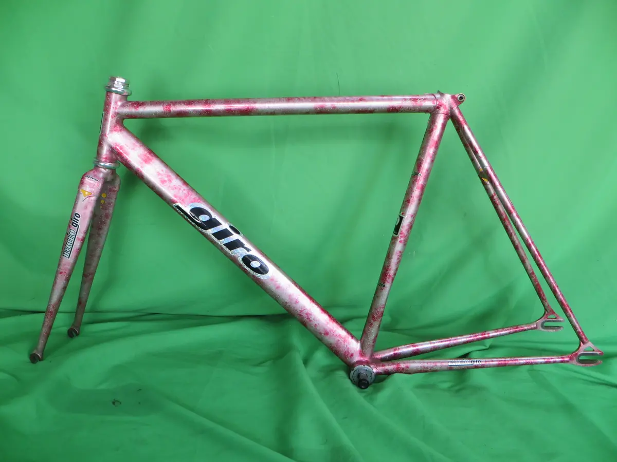 Rare!! Giro Crmo Tt // Red Silver Marble With Rainbow Flake // 50.5Cm Non Njs 1