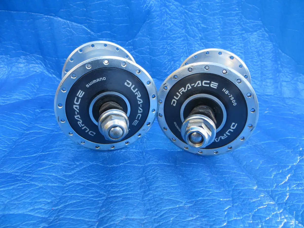Shimano Dura Ace Hb-7600 36H 120Mm F&R Njs Approved Hub Set Single Sided Fixed (25120701) 1