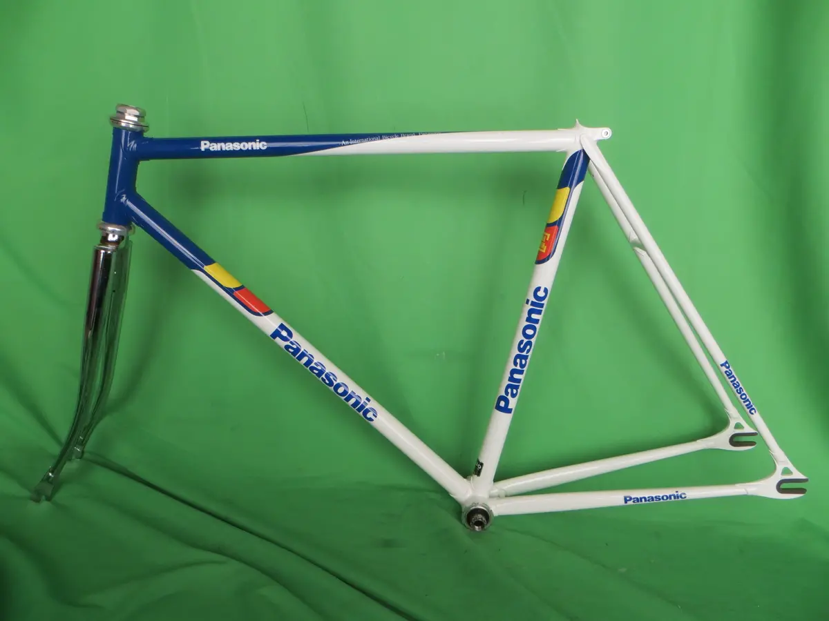 Panasonic Chrome Plated Fork Kaisei 8630R // Blue White Two Tone // 52Cm 1