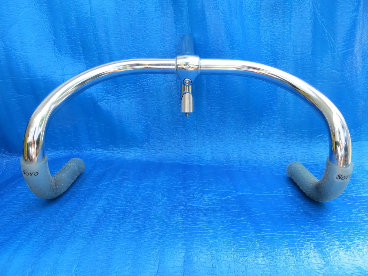 B123 380Mm Crmo Njs Handlebar, Nitto Jaguar, 105Mm/58 Degree Steel Njs Stem, Soyo Grips (24061415) 1