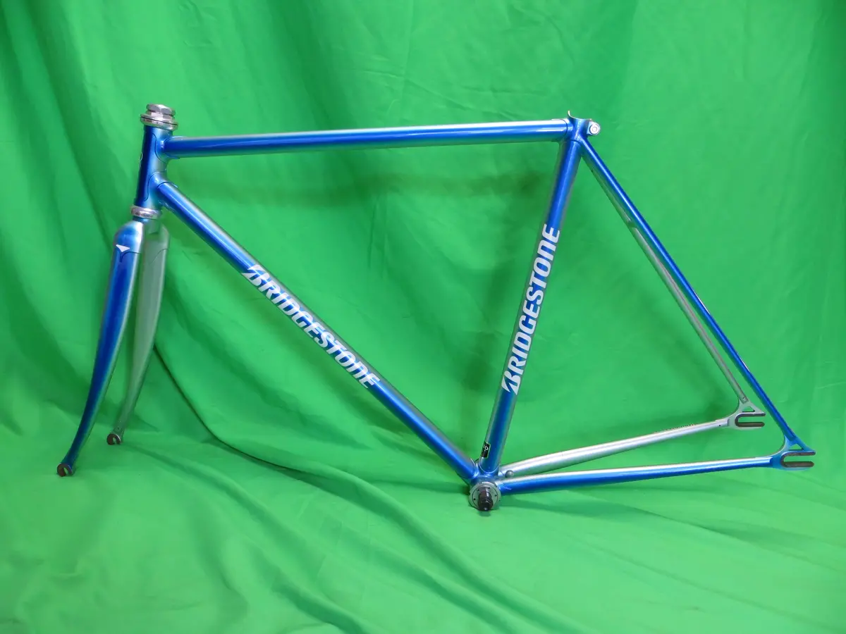 Bridgestone Columbus Max Fork // Blue Metallic Silver Fade // 50.5Cm 1