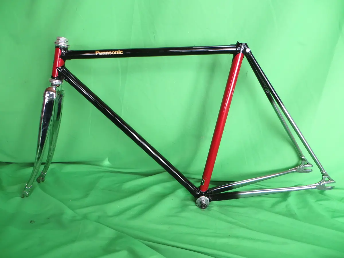 Panasonic Columbus Max Fork / Chrome Plated / Black / Red Metallic  // 51Cm 1