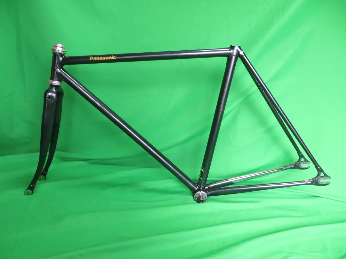 Panasonic Columbus Max Fork // Blue Dark Gray With Fine Rainbow Flake // 50Cm 1