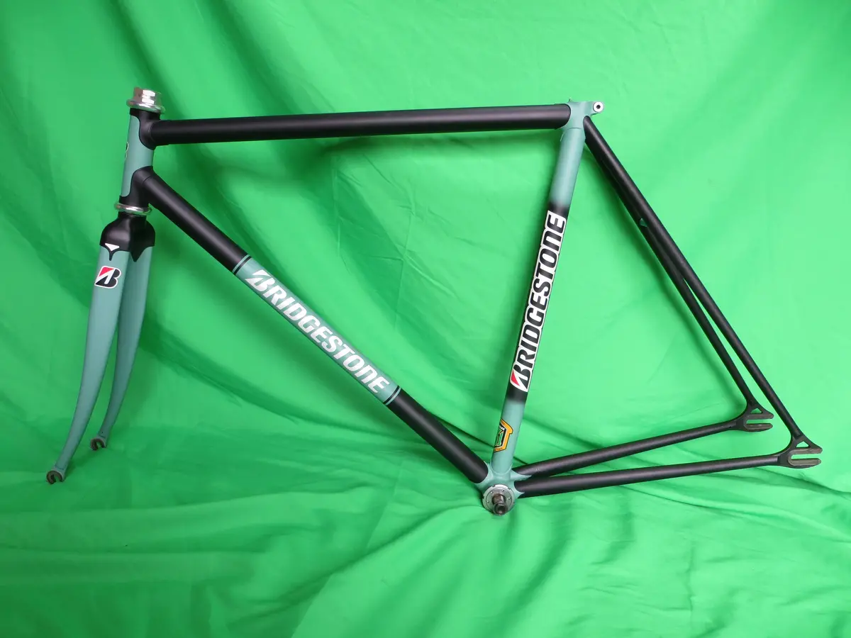 Bridgestone Columbus Max Frok/ Reynolds 631 // Matte Bianchi Green / Black  // 52Cm 1