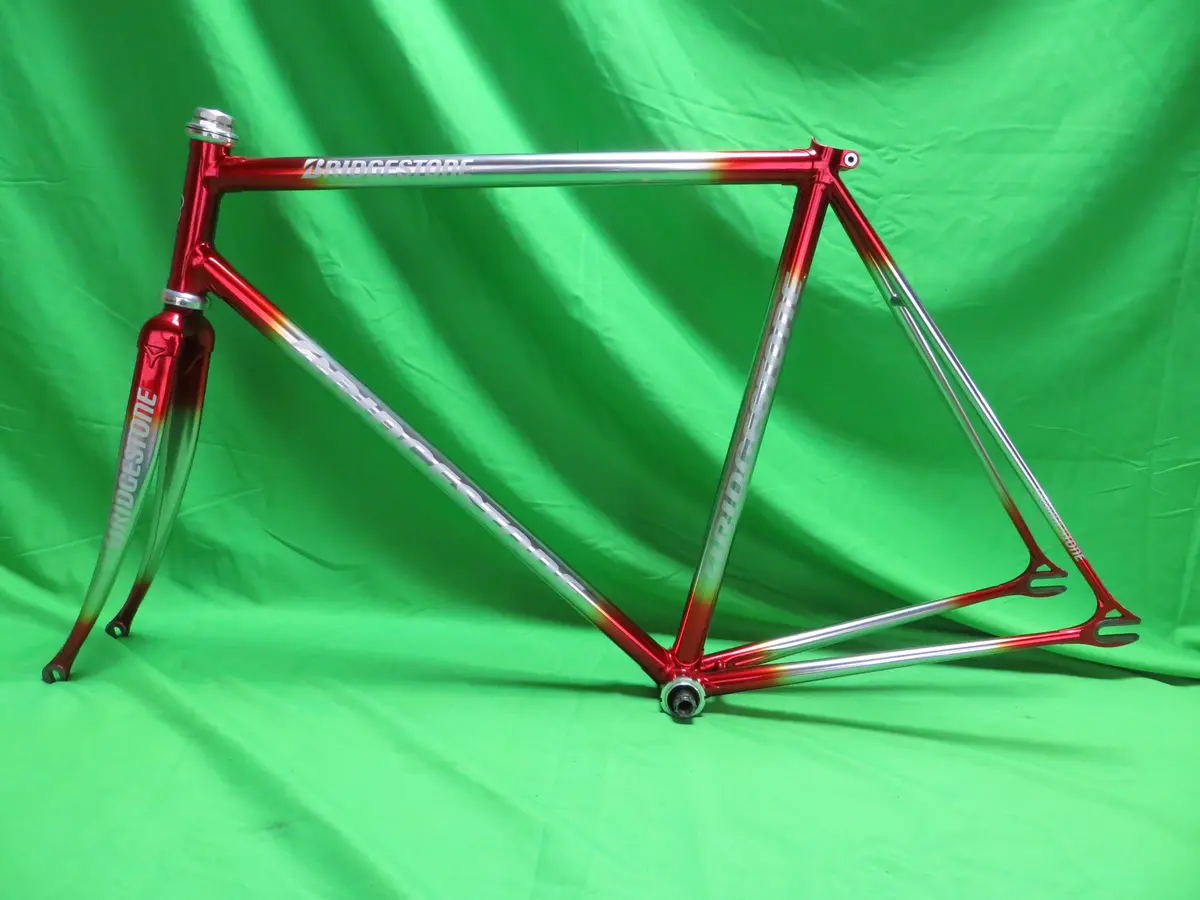 Bridgestone Columbus Max Fork // Candy Red / Chrome Plating Fade // 53Cm 1
