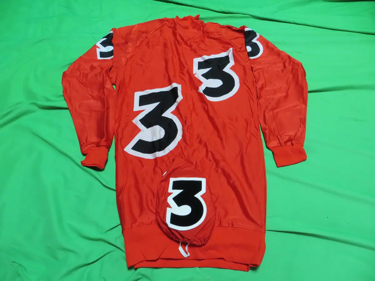 Rare! Vintage Authentic Keirin Jersey Japanese Ll Size (American L) + Helmet Cover 1