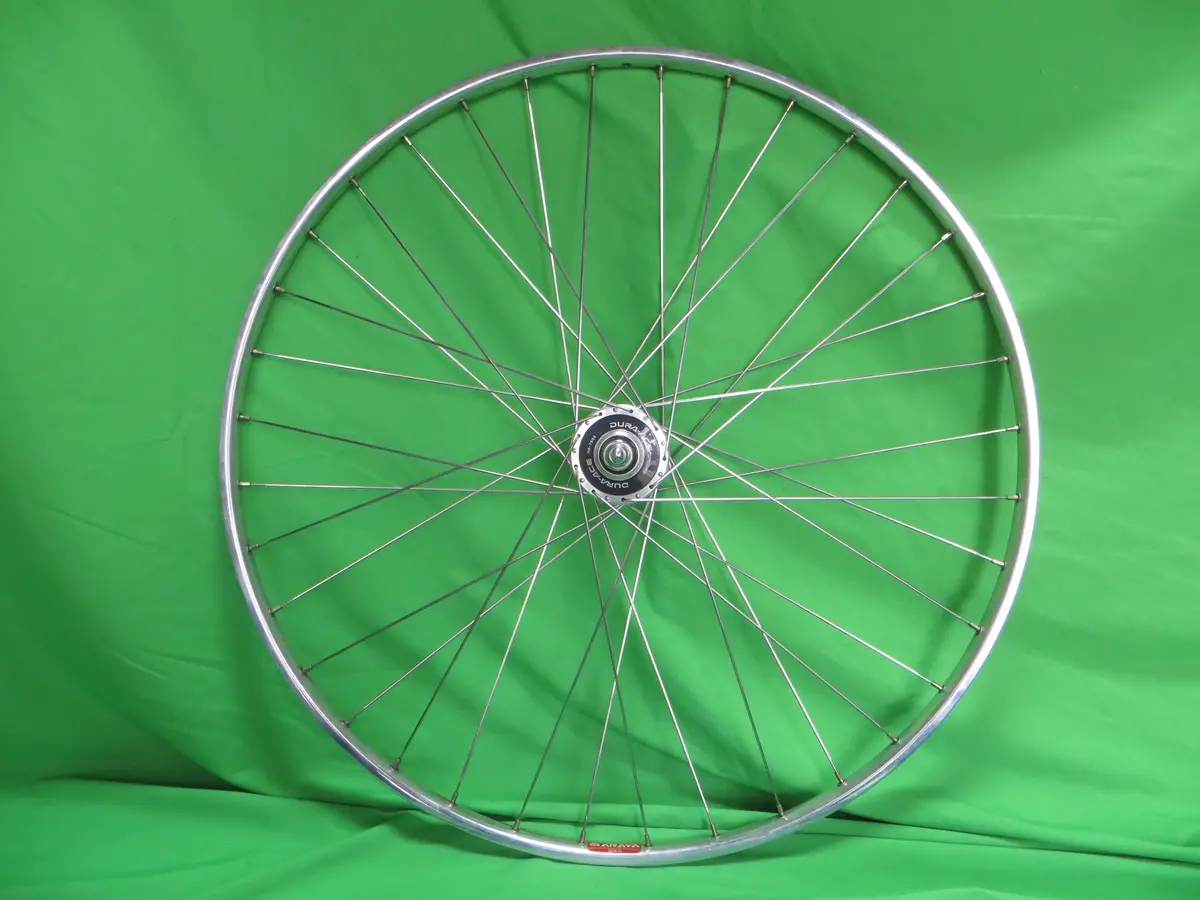 Araya Gold 16B 700C Tubular Njs Rim, Shimano Dura Ace Hb-7600 36H Njs 120Mm/10Mm One Sided Fixed Rear Hub (24102302) 1