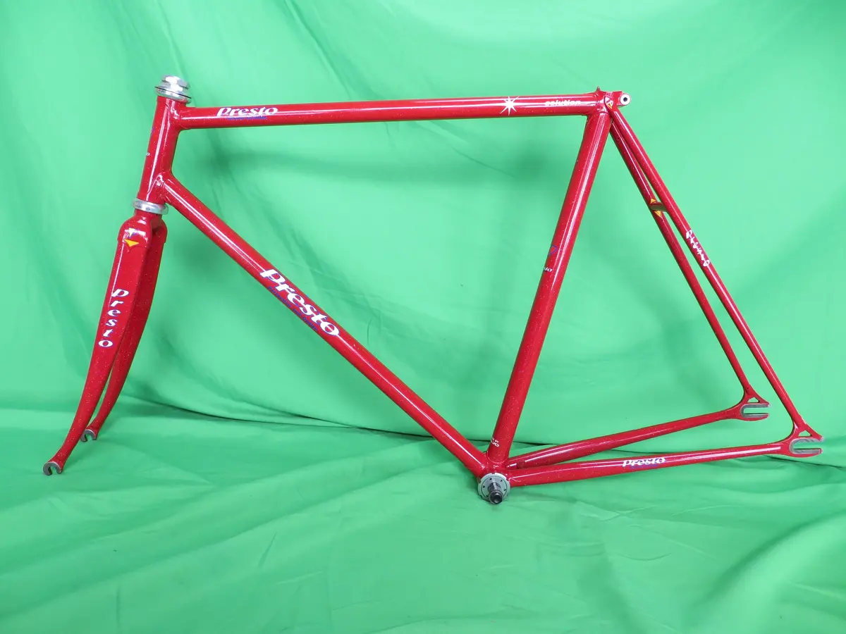 Presto Columbus Max Fork // Red With Rainbow Flake  // 53Cm 1