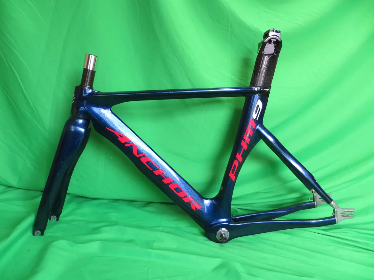 Anchor Phm9 Girl's Keirin Carbon Track Frame // Dark Blue Metallic // 48Cm Njs Approved 1