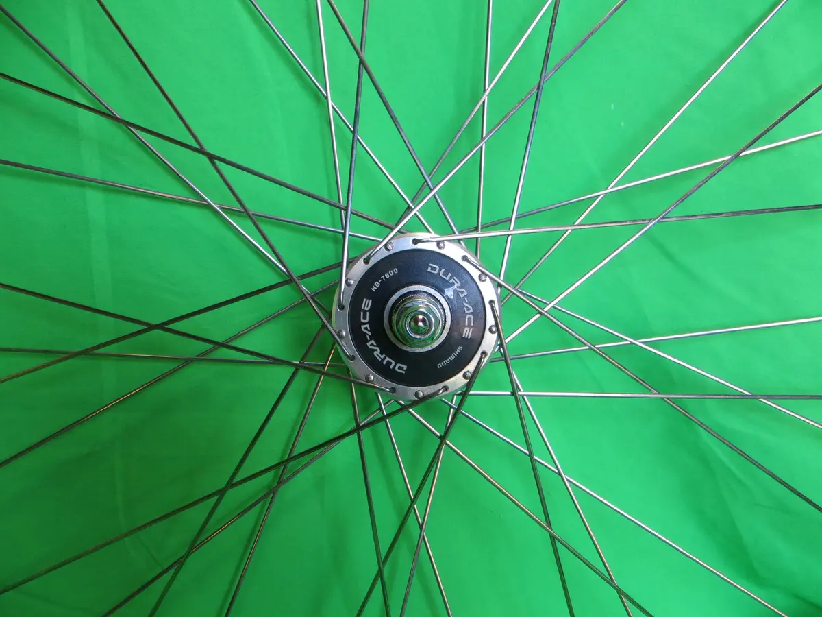 Araya Gold 16B 700C Tubular Njs Rim, Shimano Dura Ace Hb-7600 Njs 100Mm/9Mm Front Hub (24120108) 2