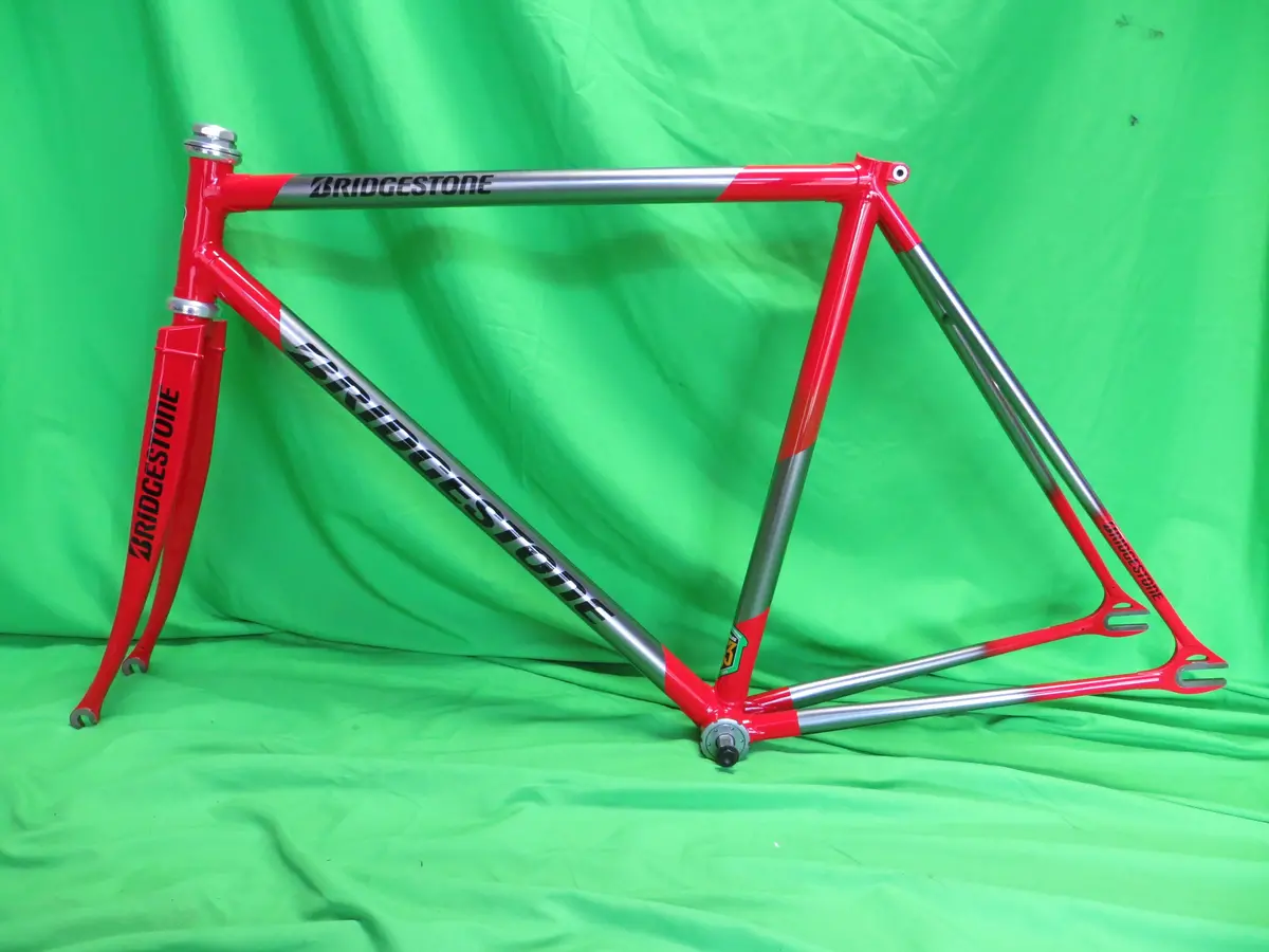 Bridgestone Columbus Max Fork Reynolds 853 // Red / Gary Two Tone  // 51Cm 1