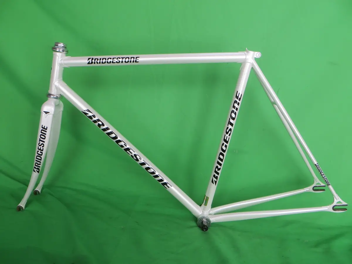 Bridgestone Columbus Max Fork / Tange Ultimate Keirin  // White // 53.5Cm 1