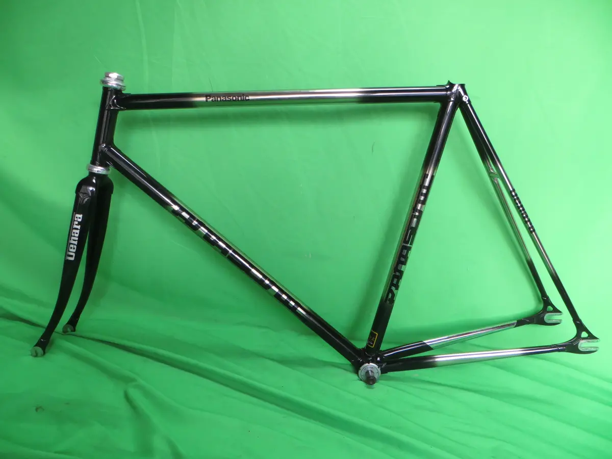 Panasonic Columbus Max Fork // Chrome Plated / Black Fade // 57Cm 1