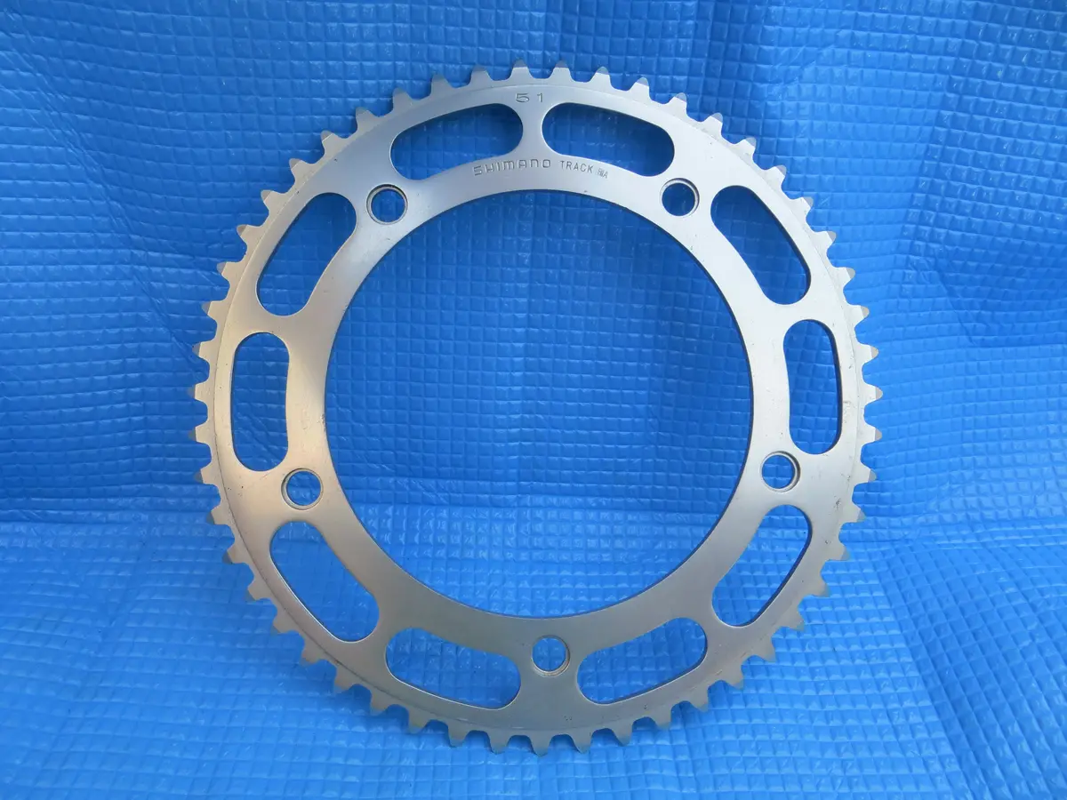 Shimano Dura Ace Track 151Bcd 1/8" Chainring 51T Bia  (22062421) 1